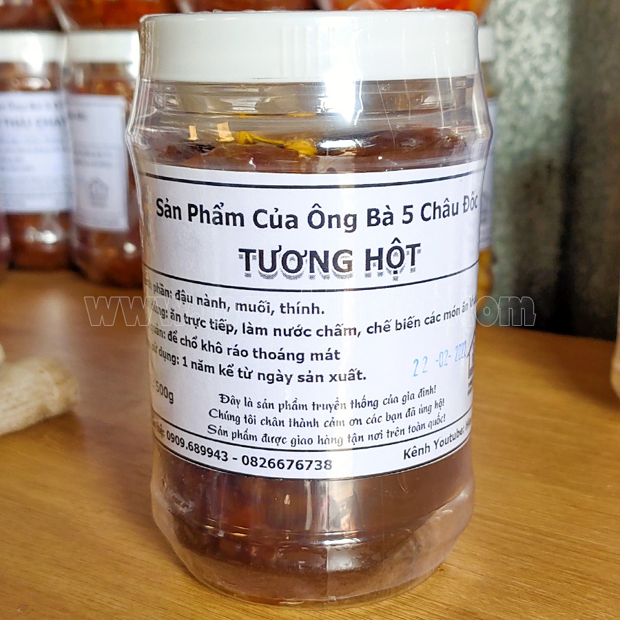 500gr Tương Hột Nguyên Chất Truyền Thống Loại Đặc Biệt Thơm Ngon Cho Người Ăn Chay