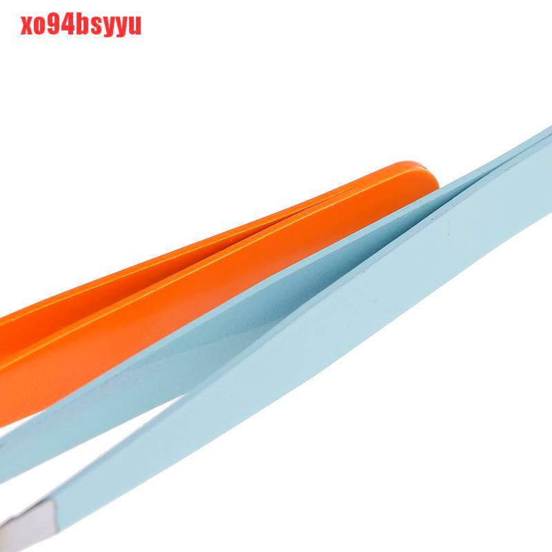Nhíp nhổ lông mày đầu phẳng/ nghiêng bằng thép không gỉ