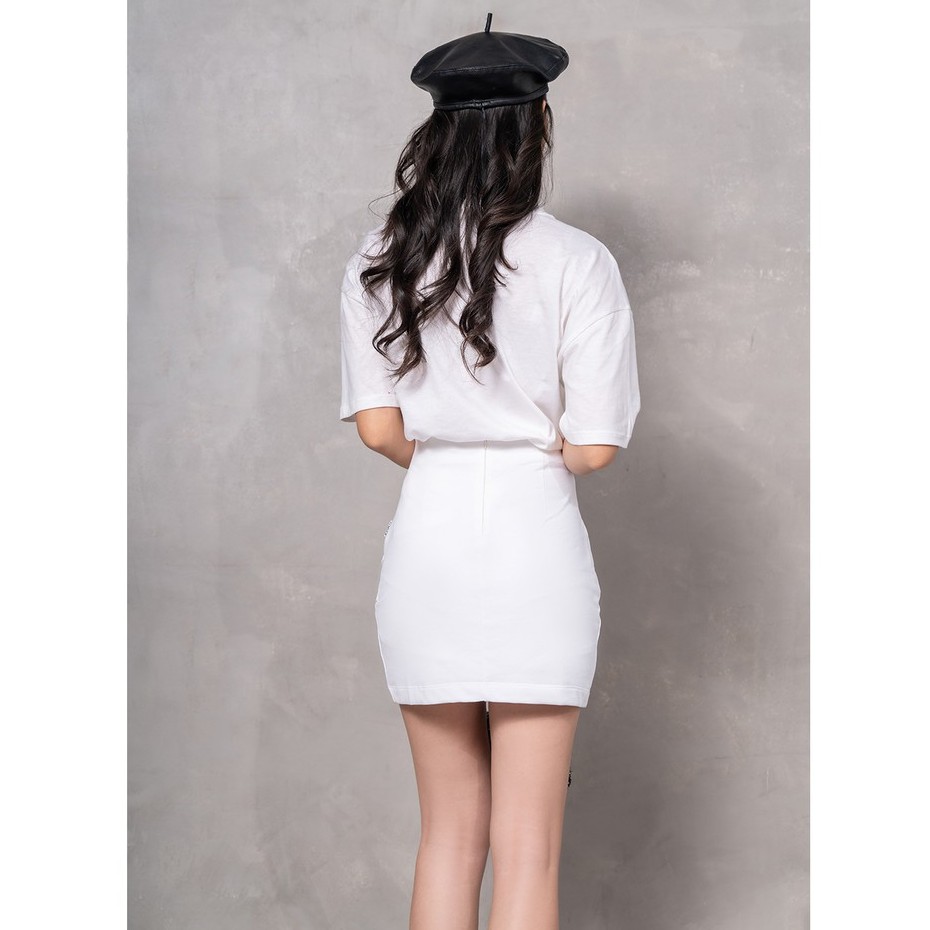 Chân váy ngắn vạt chéo 20AGAIN, hàng thiết kế cá tính, quyến rũ JAW0513 | BigBuy360 - bigbuy360.vn