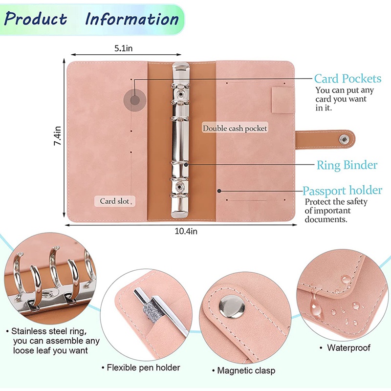 Sổ tay bìa da khổ A6 tiện dụng và bền
