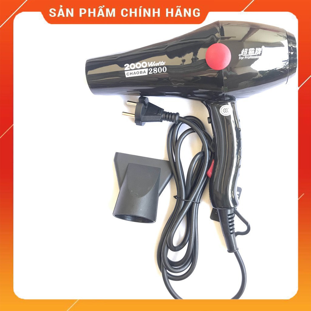 Máy Sấy Tóc CHAOBA Cao Cấp Tạo Kiểu Chuyên Nghiệp Ion Công Suất Lớn 2000w 2 Chiều Nóng Lạnh Chính Hãng Bảo Hành 12 Tháng