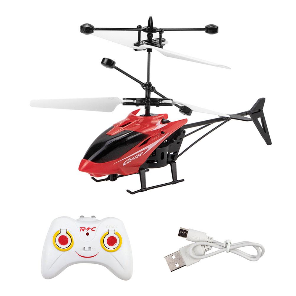 Máy bay trực thăng cảm ứng từ xa Mini RC Cảm ứng hồng ngoại 2CH Máy bay trực thăng con quay RC Drone đồ chơi