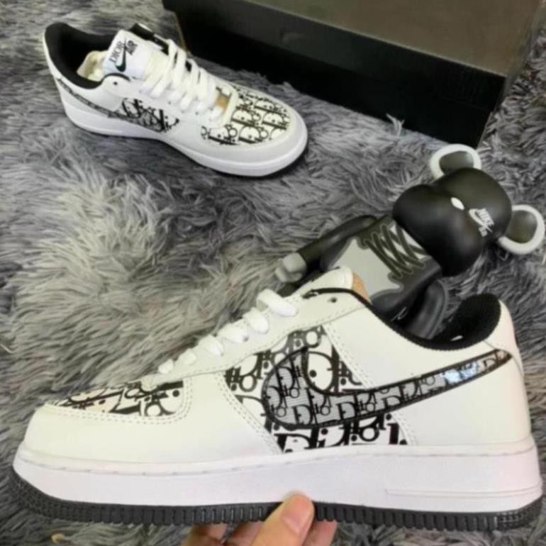 [Hot Trend - giảm giá] Giày Thể Thao Sneakers AF1 Dior Đen,𝐍𝐈𝐊𝐄 AIR FORCE ONE Xám Họa Tiết  siêu hot | BigBuy360 - bigbuy360.vn