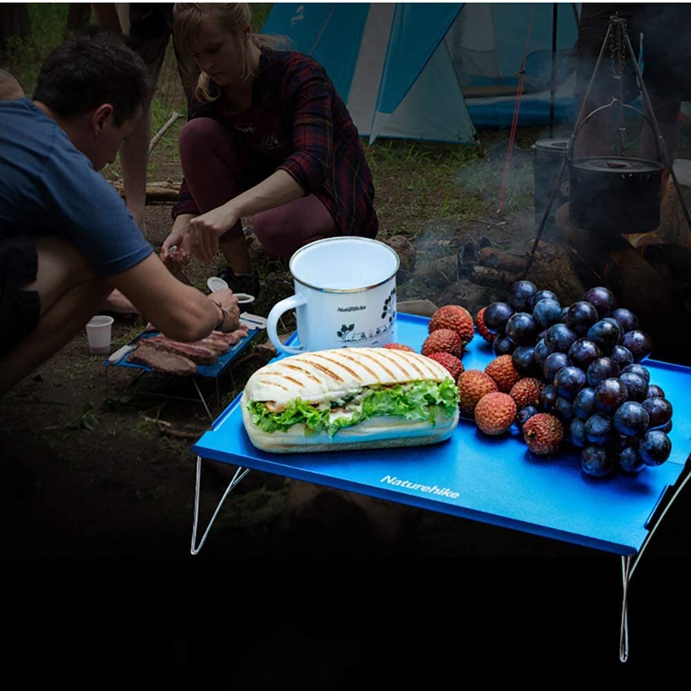 Naturehike Bàn dã ngoại campoutvn bàn naturehike xếp dã ngoại cắm trại du lịch dã ngoại bàn xếp inox gấp A106