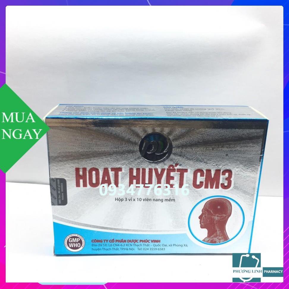 hoạt huyết cm3 hộp 30 viên nang mềm