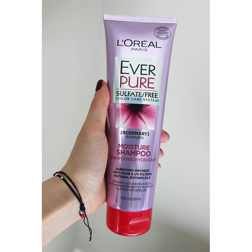 Dầu gội giữ màu tóc L'Oreal Paris EverPure Sulfate-Free Color Care System Moisture Shampoo 250ml