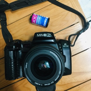 Máy ảnh film Minolta 707si + lens Minolta 24-50f4