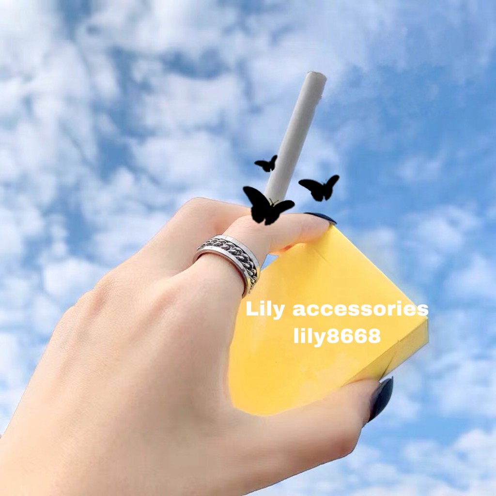 Ring Necklace dây chuyền vòng cổ dây da phối nhẫn xích titan không gỉ không đen cho nam nữ