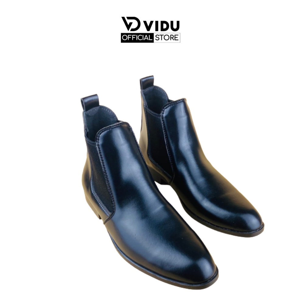 Giày Chelsea Boots classic thời trang ViDu 21135 màu đen đế cao mềm mại êm chân