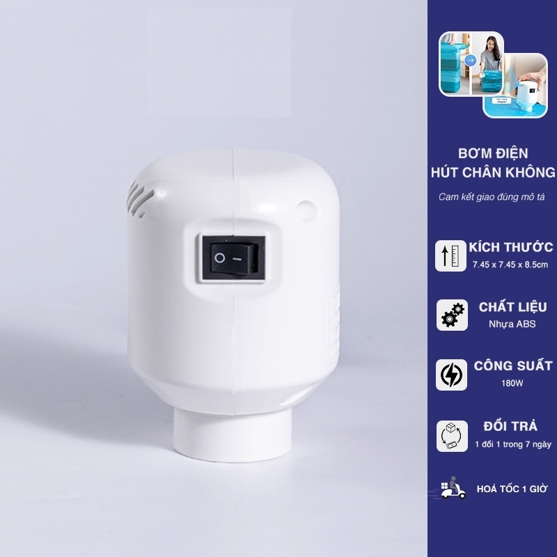Máy hút chân không quần áo sử dụng cho túi zip ,bơm điện nhỏ gọn tiết kiệm