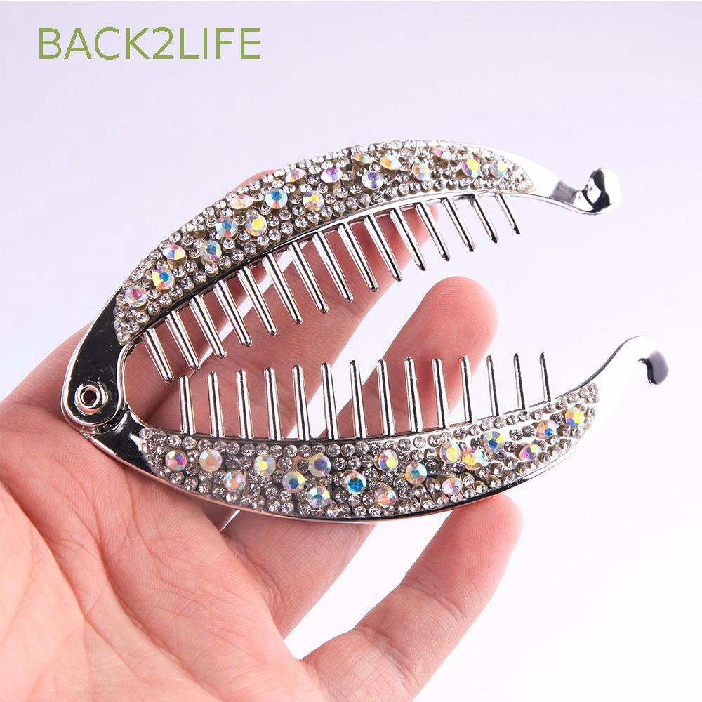 BACK2LIFE Women Banana Clips Barrettes Fish Shape Hair Clips
