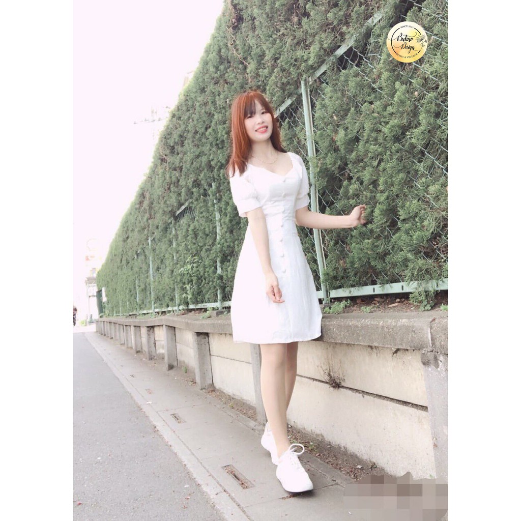 Váy đầm B190 Trắng - Hàng thiết kế (3 MÀU) | BigBuy360 - bigbuy360.vn