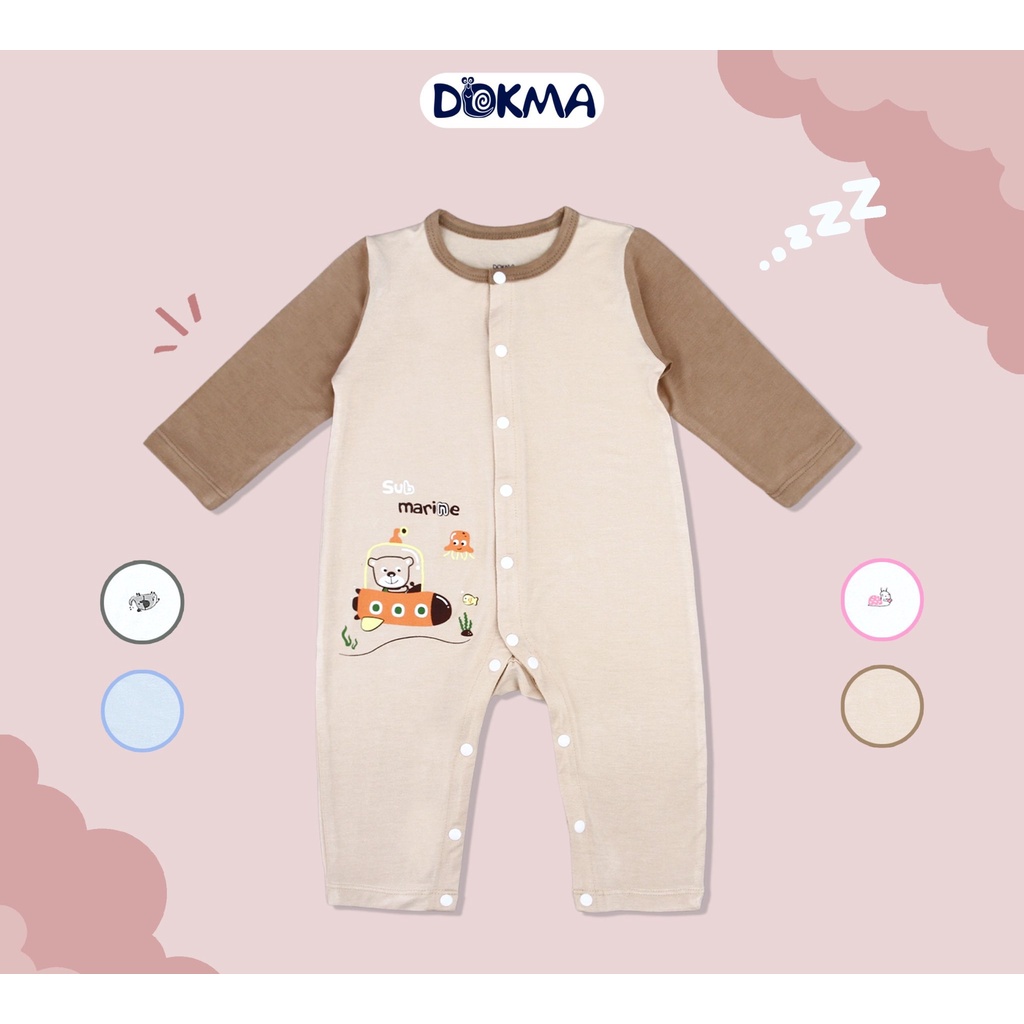 DB845 Bộ body cài giữa dài tay DOKMA (3-9M)