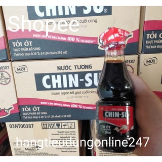 Nước tương chinsu tỏi ớt 250ml nắp đỏ