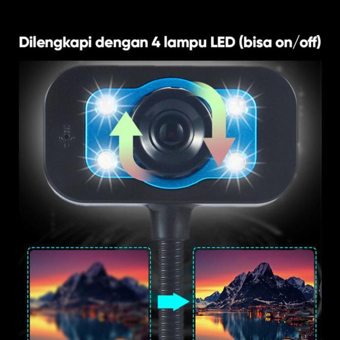 Webcam J05 4 Bóng Đèn Led + Micro Đứng Cho Pc | BigBuy360 - bigbuy360.vn