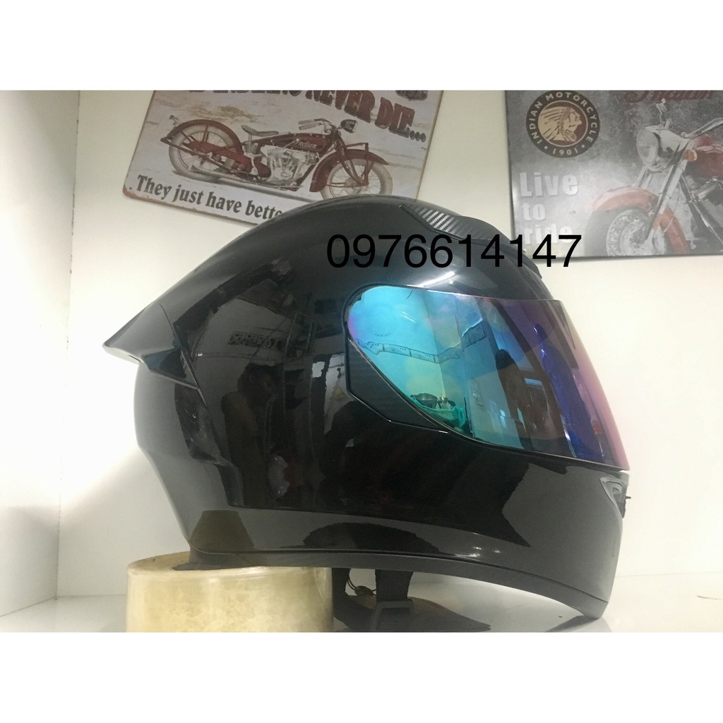 Nón Fullface M138b đen bóng