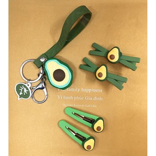 Kẹp tóc trái bơ đáng yêu