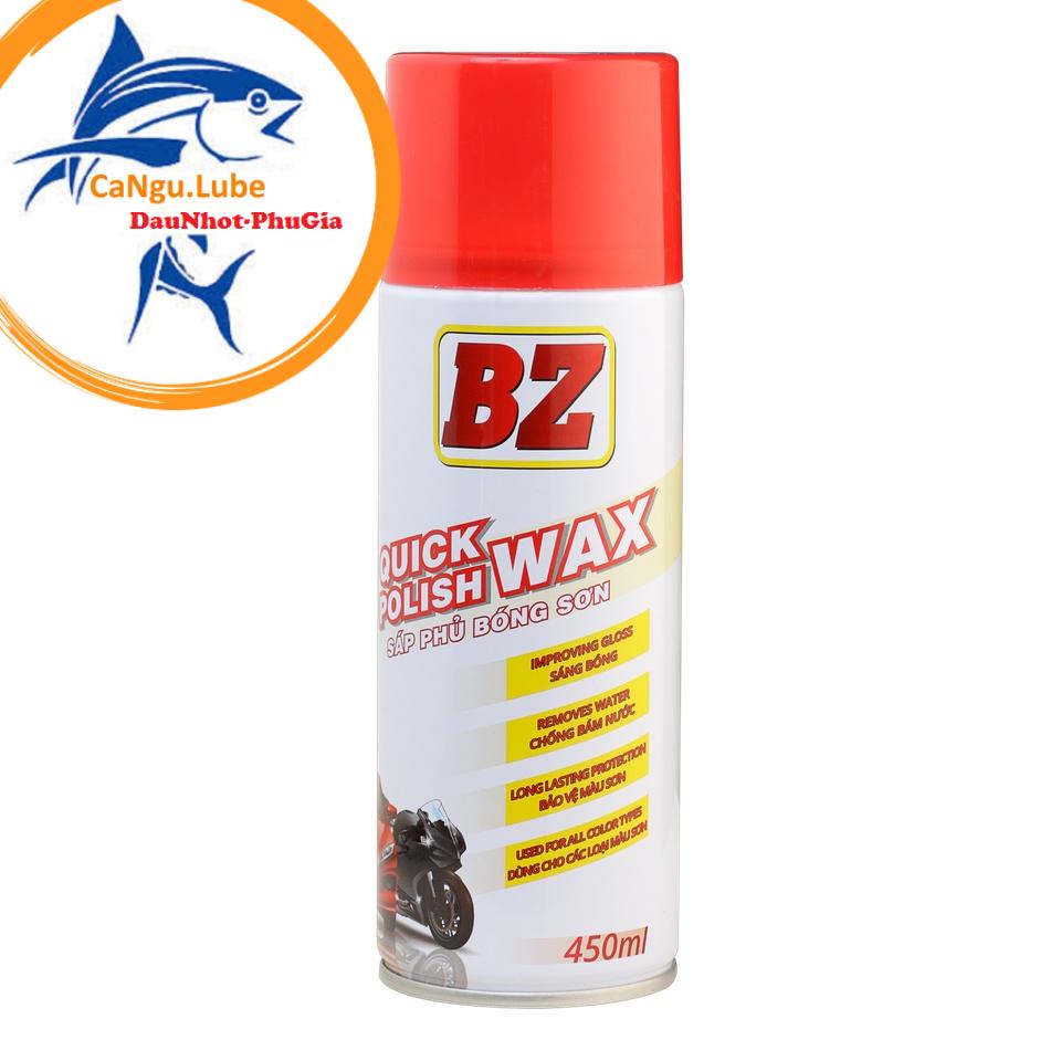 [FREE SHIP]Chai Xịt Làm Bóng Dàn Áo BZ 450ml, chai dưỡng sơn bóng BZ giúp đánh bóng dàn áo xe