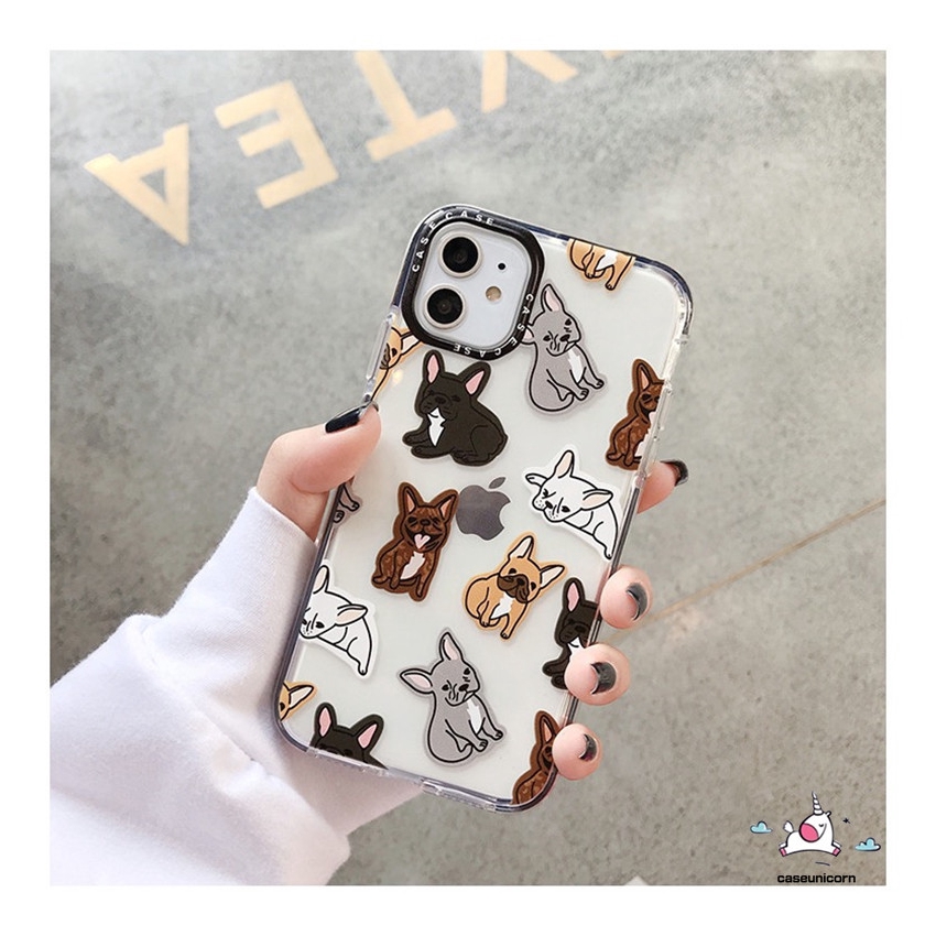 Ốp điện thoại TPU mềm họa tiết cún Bull hoạt hình cho iPhone 12 Pro Max iPhone 11 Pro Max 7plus 6 6s 7 8 Plus XR X XS MAX | BigBuy360 - bigbuy360.vn