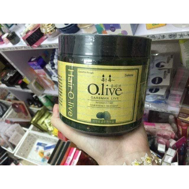 HẤP DẦU DƯỠNG MƯỢT TÓC OLIVE OARSMAN LIVE 750G HÀN QUỐC CHÍNH HÃNG - 5345