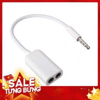 Hot DÂY Jack chia cổng tai nghe 3.5mm từ 1 ra 2-TM shop - Jack chia 3.5mm từ 1 ra 2