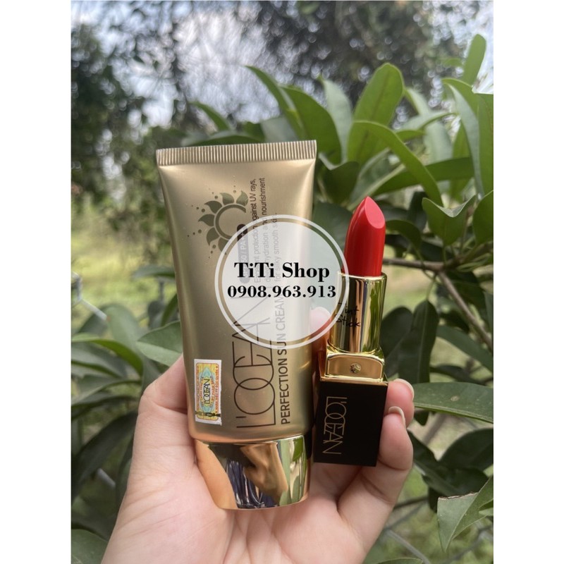 Combo Kem chống nắng + Son Vitamin lâu phai Locean