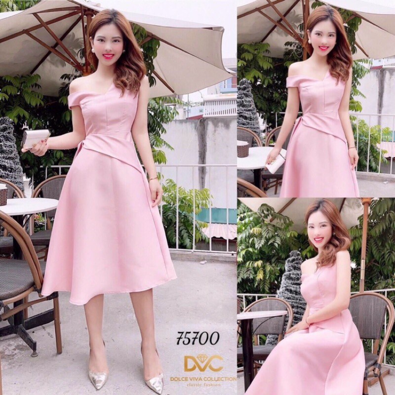 🍒Đầm xoè trễ 1 vai (Free/big size XL, 2XL)