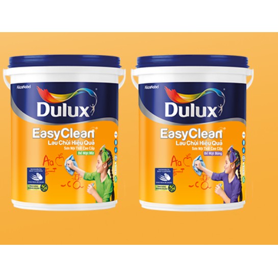 [GIÁ RẺ] Sơn nước nội thất 1L cao cấp DULUX EASYCLEAN lau chùi hiệu quả bề mặt mờ (bóng)