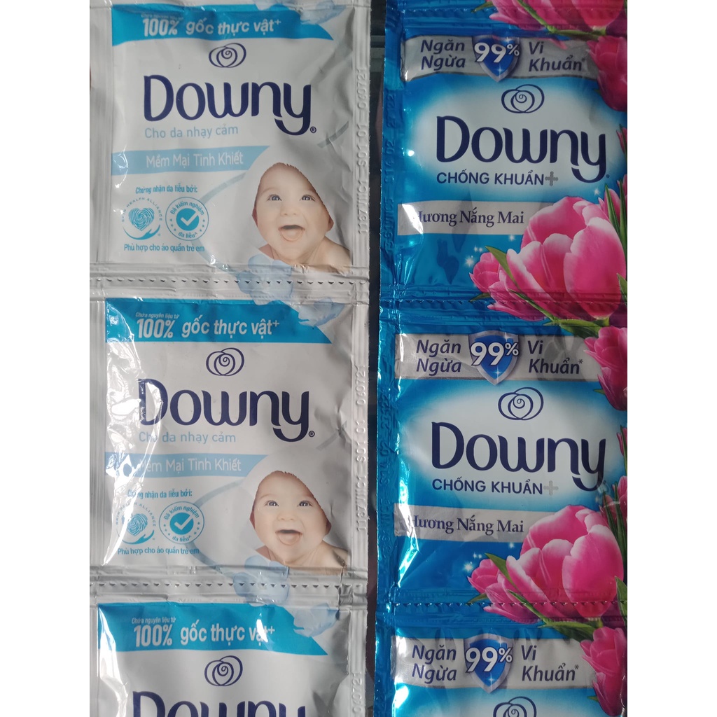 Dây 10 gói nước xả quần áo DOWNNY hàng chuẩn công ty