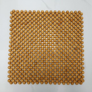 Tấm lót ghế hạt gỗ Thông vuông 45*45 cho ô tô và văn phòng