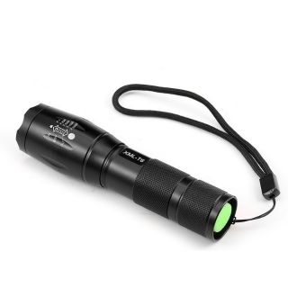 Đèn pin siêu sáng cao cấp T6 hợp kim chống nước pin có thể sạc lại