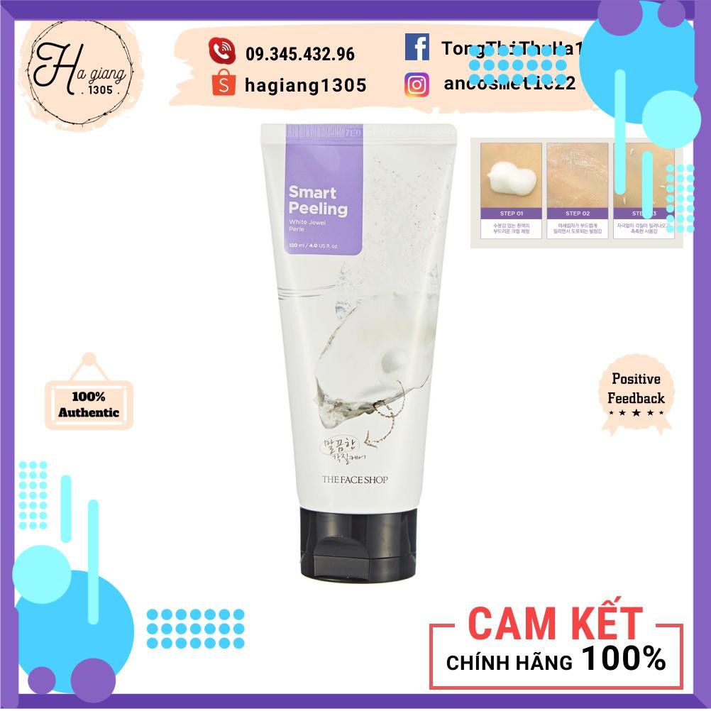 Tẩy da chết ngọc trai White Jewel Peeling The Face Shop giúp làm sáng da