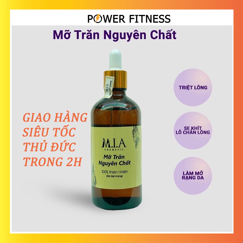 Mỡ trăn triệt lông nguyên chất Mia PowerFitness F1007