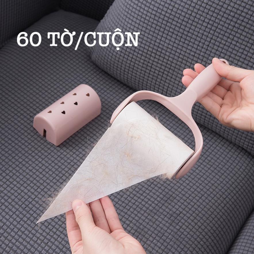 Cây Lăn Bụi Làm Sạch Quần Áo, Lông Chó Mèo, Ga Giường Có Nắp Che Nhiều Màu Độc Lạ K001 [Rẻ]