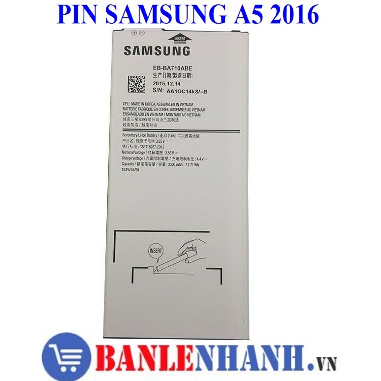 PIN SAMSUNG A5 2016  [PIN NEW 100%, ZIN ]