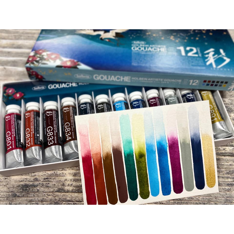 [ARBAT] Màu lẻ Holbein Irodori Gouache - Tuýp 15ml