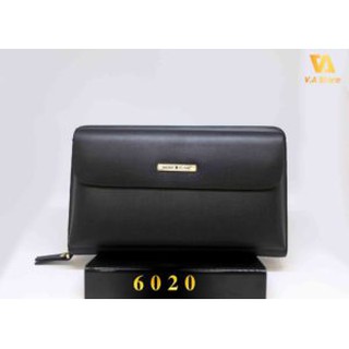 Ví Clutch Da Cao cấp Mbl 6020 Đen - Nâu Sáng