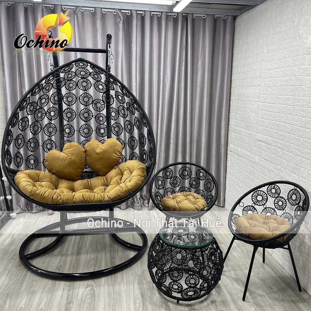 Xích Đu Hoa Đôi Để Sân Vườn Và Ban Công Hiện Đại