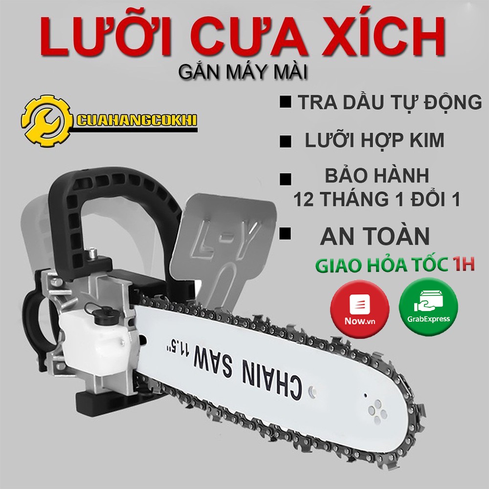 [Mã LIFEHOT1505 giảm 10% đơn 99K] Lưỡi cưa xích gắn máy mài cầm tay - bảo hành 12 tháng