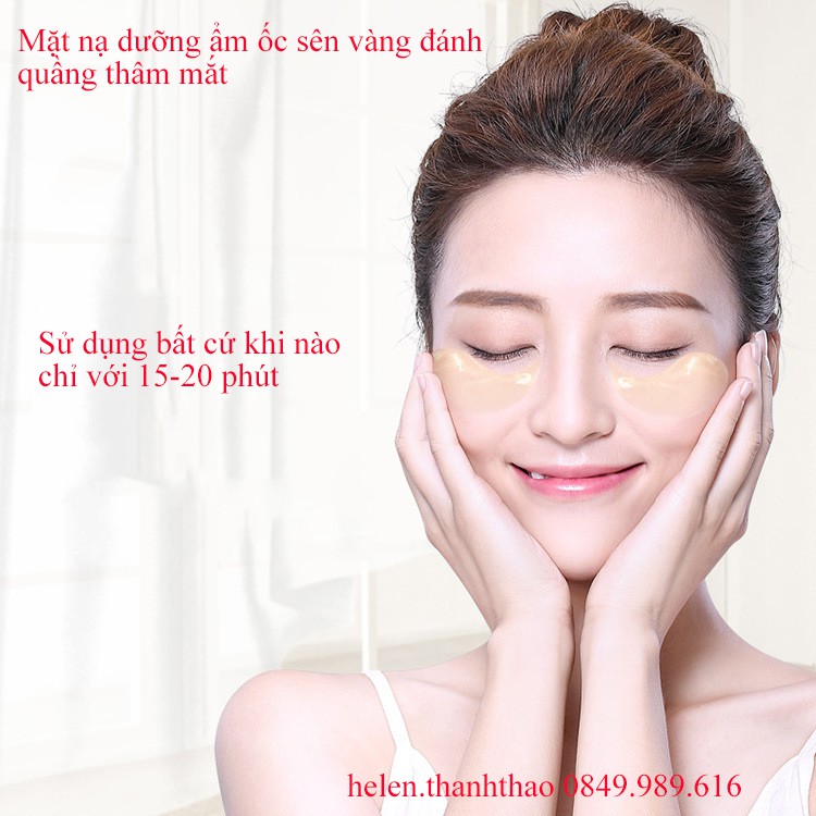 Mặt nạ mắt nội địa trung BISUTANG BINGJU Gold snail moisturizing của BiYing Cosmetics cực kỳ nổi tiếng 🍑