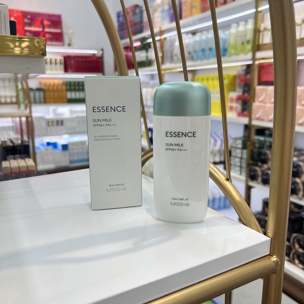 (CÓ BILL) Kem chống nắng dạng sữa MISSHA Esence Sun Milk All Around Safe Block SPF50+/PA+++