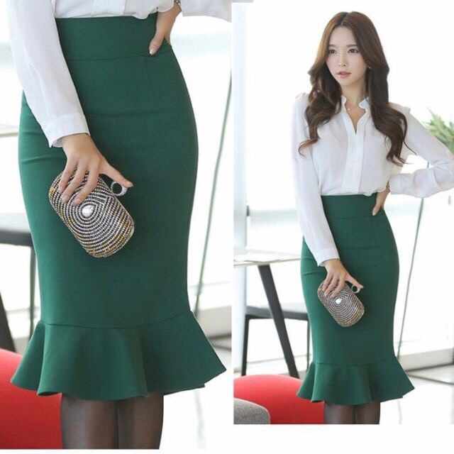 Chân váy đuôi cá dáng dài 60cm đủ màu thời trang | BigBuy360 - bigbuy360.vn