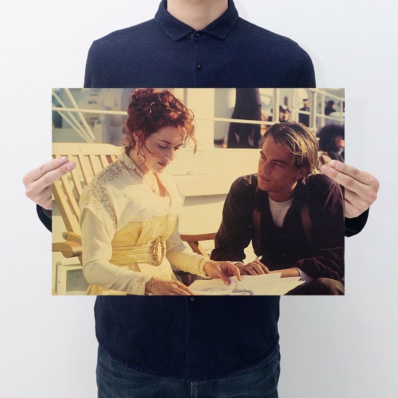 Poster Tàu Titanic Phong Cách retro 50.5 * 35cm