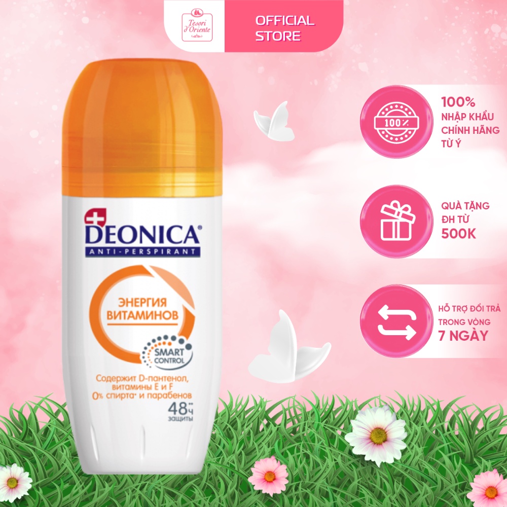 Lăn khử mùi Deonica công nghệ SMART CONTROL dành cho nữ 50ml nhập khẩu từ Nga
