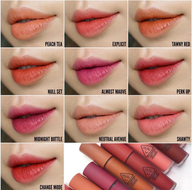( Có sẵn ) Son kem 3CE Soft Lip Lacquer | Thế Giới Skin Care