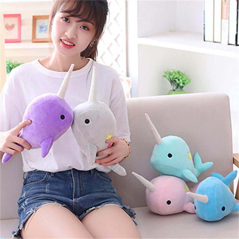 Cá Voi Nhồi Bông Mềm Mại 25cm Dành Cho Bé Yêu