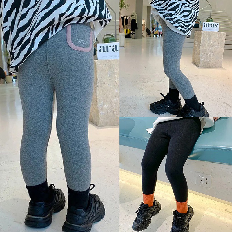 Quần legging cotton co giãn thoáng khí thời trang xuân thu cho bé gái