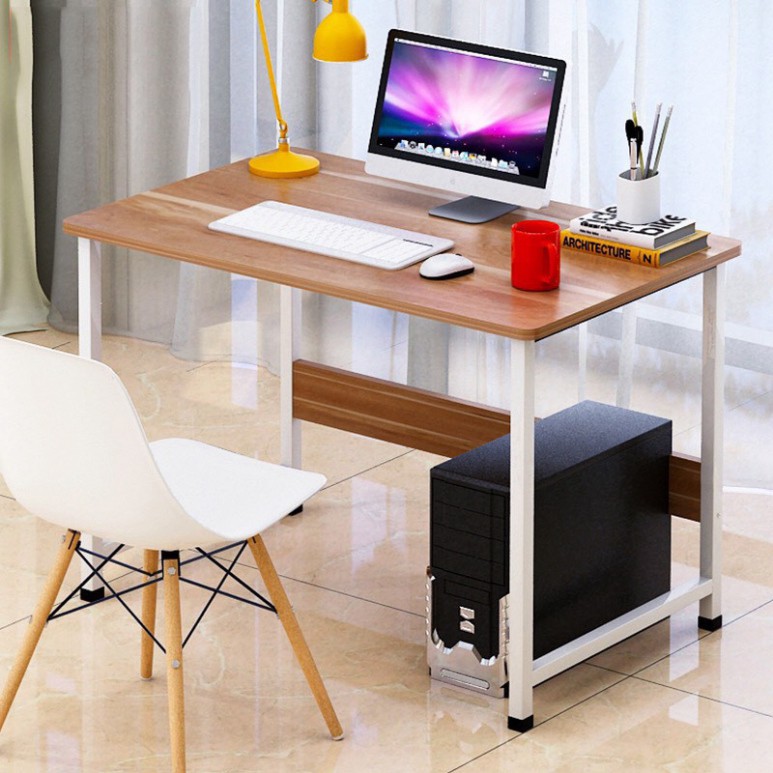 [𝗛𝗢𝗧 𝗦𝗔𝗟𝗘] Bàn làm việc  kích thước 100x50cm và bàn học mặt gỗ mdf, chân sắt sơn tĩnh điện chắc chắn | BigBuy360 - bigbuy360.vn