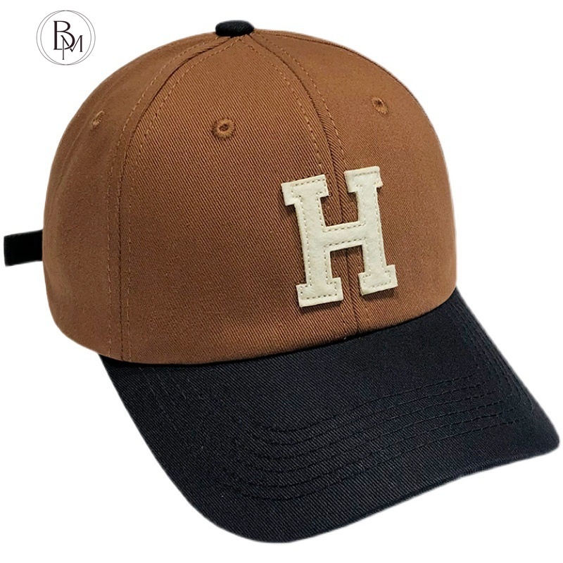 Mũ lưỡi trai BANMA thêu chữ H 2022 thời trang Hàn Quốc cá tính cho nam và nữ tùy chọn màu sắc