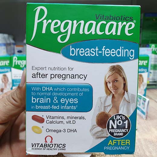Vitamin tổng hợp bú Anh Pregnacare Breast Feeding sau sinh
